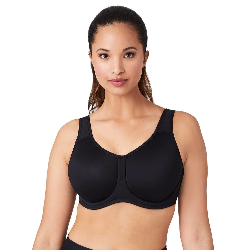 Wacoal Size 34D Simone Sport Underwire Bra Black Style 855170